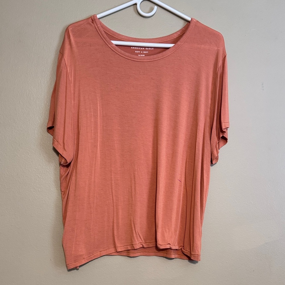 American Eagle Outfitters Terracotta Short Sleeve Tee
